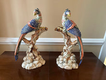 Load image into Gallery viewer, Mottahedeh “Brighton Pavilion Birds” Porcelain Figurines – Colonial Williamsburg, Pair, 1998