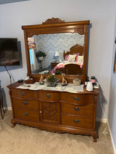 Load image into Gallery viewer, Lexington Furniture “Victorian Sampler” Triple Dresser with Landscape Mirror