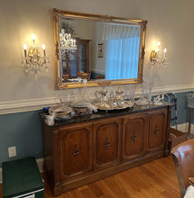 Load image into Gallery viewer, Large Rococo Style Gold Gilt Ornate Wall Mirror, French Revival