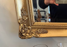 Load image into Gallery viewer, Large Rococo Style Gold Gilt Ornate Wall Mirror, French Revival