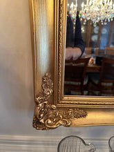 Load image into Gallery viewer, Large Rococo Style Gold Gilt Ornate Wall Mirror, French Revival