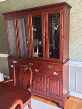 Load image into Gallery viewer, Henkel Harris Solid Wild Black Cherry China Cabinet, 1995