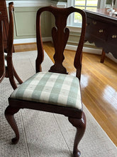 Load image into Gallery viewer, Henkel Harris Wild Black Cherry Double Pedestal Dining Table with Two Leaves