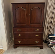 Load image into Gallery viewer, Henkel Harris Virginia Galleries Solid Wild Black Cherry Gentleman’s Chest