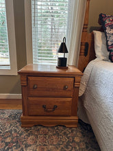 Load image into Gallery viewer, Samuel Lawrence Solid Oak Nightstand with Carved Shell Motif