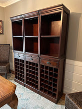 Load image into Gallery viewer, Pier 1 Solid Wood Wine Cabinet Hutch 55 Inch Triple Storage Unit