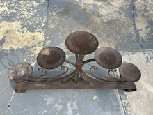Load image into Gallery viewer, Wrought Iron 5 Arm Candelabra Tabletop Candle Holder Gothic Scroll