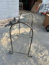Load image into Gallery viewer, Metal Blanket Rack Towel Stand Arched Top Scroll Feet