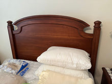 Load image into Gallery viewer, Broyhill Cherry Queen Bed Frame with Arched Headboard and Turned Posts