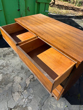 Load image into Gallery viewer, Mid Century Modern Dixie Walnut 5 Drawer Chest on Tapered Legs