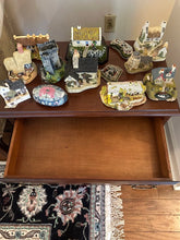 Load image into Gallery viewer, Solid Cherry Nightstand or Side Table with Four Drawers and Brass Hardware