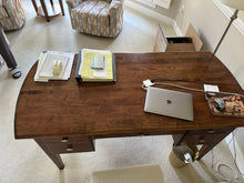Load image into Gallery viewer, Ethan Allen Elements Sienna Wood Executive Desk 3 Drawer Writing Desk