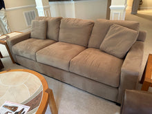 Load image into Gallery viewer, Havertys 90 Inch Khaki Fabric SofaTrend Modern Sofa