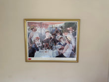 Load image into Gallery viewer, Renoir Luncheon of the Boating Party Framed Art Print Gold Frame Wall Decor