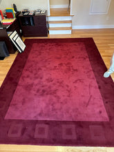 Load image into Gallery viewer, Sphinx Oriental Weavers Cardinal Wool Area Rug 8x11 Red Geometric Border