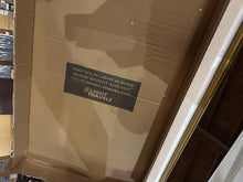 Load image into Gallery viewer, Gold Rounded Corner Wall Mirror Modern Minimal Frame New In Box