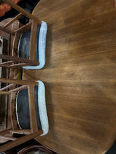 Load image into Gallery viewer, Danish Modern Teak Dining Set Extension Table with Leaf and 6 Chairs