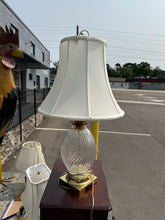 Load image into Gallery viewer, Hollywood Regency Crystal Pineapple Twist Lamp – 29" Tall