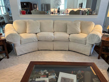 Load image into Gallery viewer, Curved Bouclé Upholstered Sectional Sofa 124 Inch Contemporary Lounge Couch