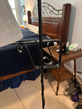 Load image into Gallery viewer, Wrought Iron Floor Lamp 60 Inch Scroll Arm Traditional Black Metal Lamp