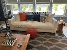 Load image into Gallery viewer, 92 Inch Contemporary Upholstered Sofa Linen Fabric Deep Seat