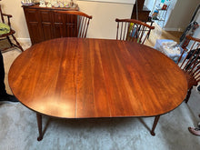 Load image into Gallery viewer, Pennsylvania House Solid Cherry Dining Table Set with 6 Windsor Chairs, 2 Leaves and Table Pads