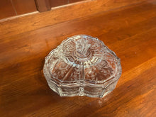 Load image into Gallery viewer, Fostoria Baroque Etched Glass Covered Candy Dish 3 Part Server