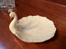 Load image into Gallery viewer, Vintage Lenox Peacock Trinket Dish Hand Painted 24K Gold Trim
