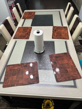 Load image into Gallery viewer, Sofía Vergara Savona Ivory Glass Top Dining Table Set with 6 Upholstered Chairs