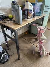 Load image into Gallery viewer, OLBRUS Adjustable Rubberwood Workbench with Power Outlet 48 Inch