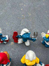 Load image into Gallery viewer, Vintage Smurfs PVC Figurine Lot (13) – Schleich & Wallace Berrie – 1980s Collection