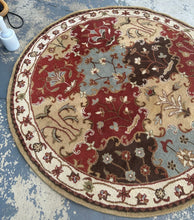 Load image into Gallery viewer, “Stratton Bloom” 5'9" Round Wool Rug – Home Decorators Collection