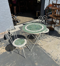 Load image into Gallery viewer, Kathy Hatch Collection – Vintage Herb Mosaic Bistro Set