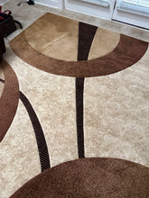 Load image into Gallery viewer, Beige Zaga Rug - Contours - 7' 10" x 10' 6"