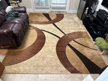 Load image into Gallery viewer, Beige Zaga Rug - Contours - 7' 10" x 10' 6"