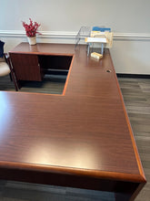 Load image into Gallery viewer, U-Shaped Executive Desk with File Cabinets – 94x66