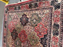 Load image into Gallery viewer, Capel Rugs Traditional Medallion Area Rug – Red, Black & Green