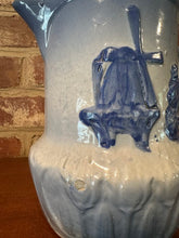 Load image into Gallery viewer, Antique Salt-Glazed Stoneware Pitcher β Windmill Relief Design - #1