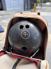 Load image into Gallery viewer, Vintage Bowling Ball with Leather Carrying Bag – Hammer / Fab