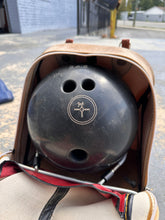 Load image into Gallery viewer, Vintage Bowling Ball with Leather Carrying Bag – Hammer / Fab