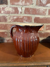 Load image into Gallery viewer, Antique Albany Slip Glazed Pottery Pitcher