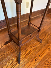 Load image into Gallery viewer, Antique Eastlake Side Table with Lower Shelf – Solid Walnut Accent Table