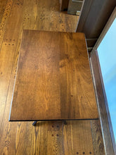 Load image into Gallery viewer, Antique Eastlake Side Table with Lower Shelf – Solid Walnut Accent Table