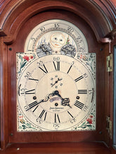 Load image into Gallery viewer, Sligh “John Goddard Newport” Grandfather Clock – Handcrafted Cherry Longcase Clock