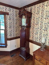Load image into Gallery viewer, Sligh “John Goddard Newport” Grandfather Clock – Handcrafted Cherry Longcase Clock
