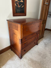 Load image into Gallery viewer, Antique Empire Chest of Drawers with Turned Columns and Rich Patina