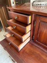 Load image into Gallery viewer, Pennsylvania House Solid Cherry Tambour Desk – Exceptional Condition