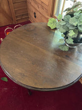 Load image into Gallery viewer, Antique Round Solid Wood Table