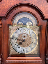 Load image into Gallery viewer, Howard Miller Grandfather Clock – Traditional Cherry Finish with Brass Dial & Pendulum