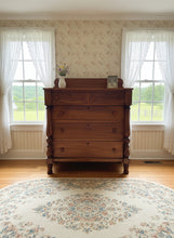 Load image into Gallery viewer, Empire Style Solid Wood Chest of Drawers with Turned Columns